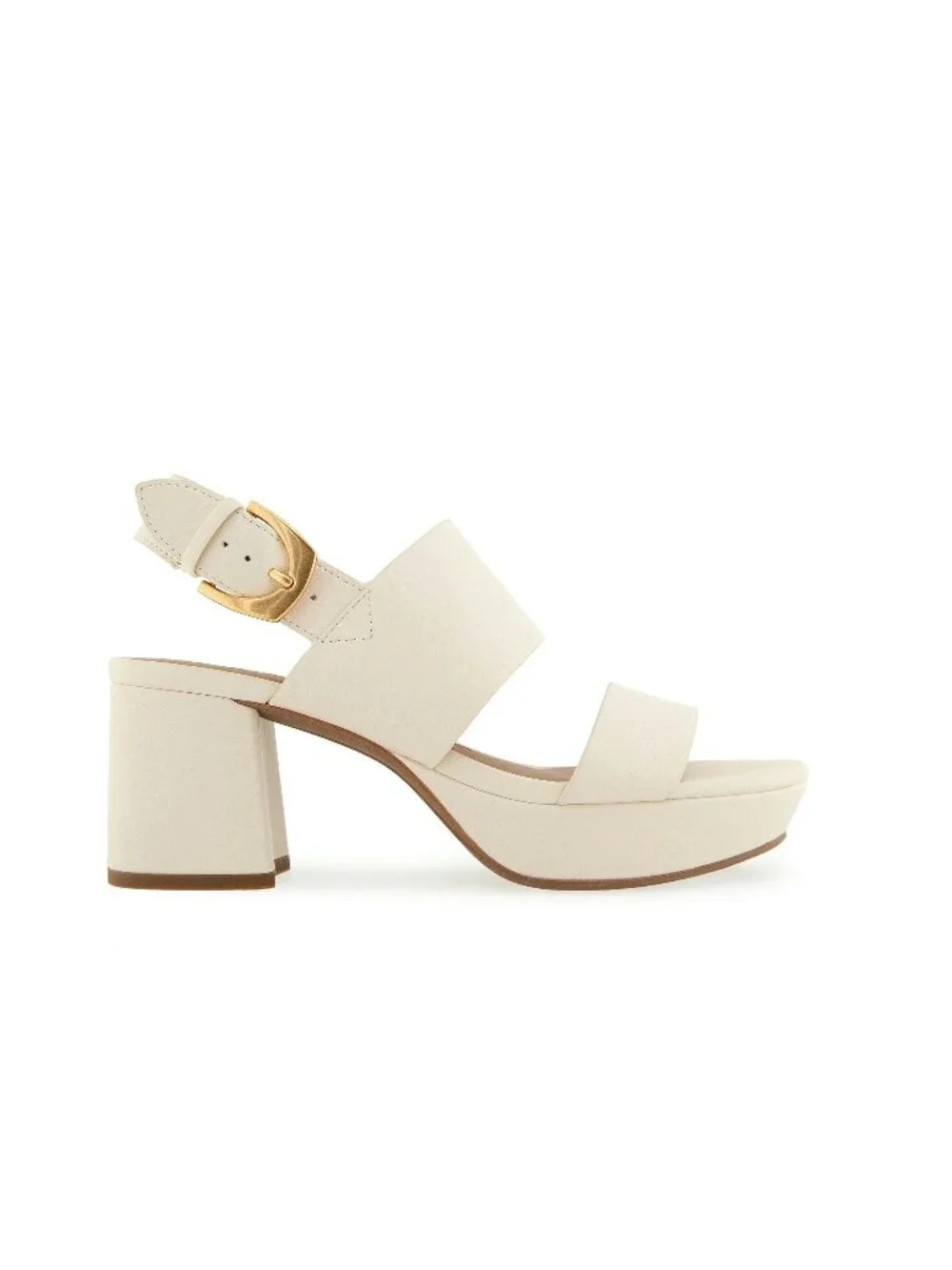 Aerosoles Women's Camera Open Toe Platform Ivory Sandals Size 8.5 NWOB